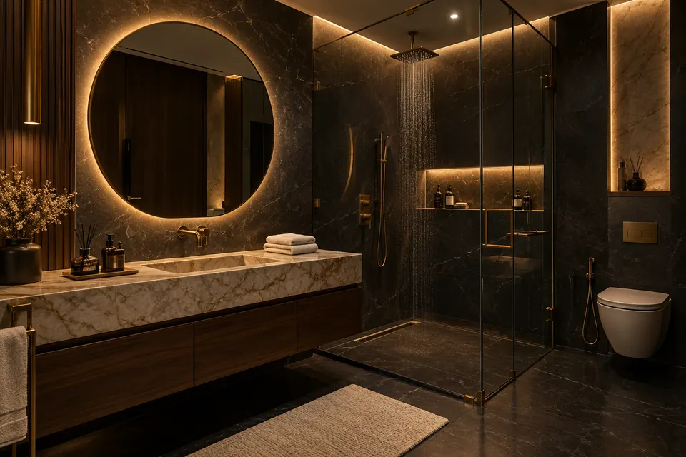 Bathrooms design by Crystal Interior