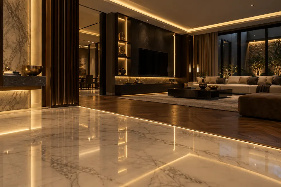 Flooring design by Crystal Interior