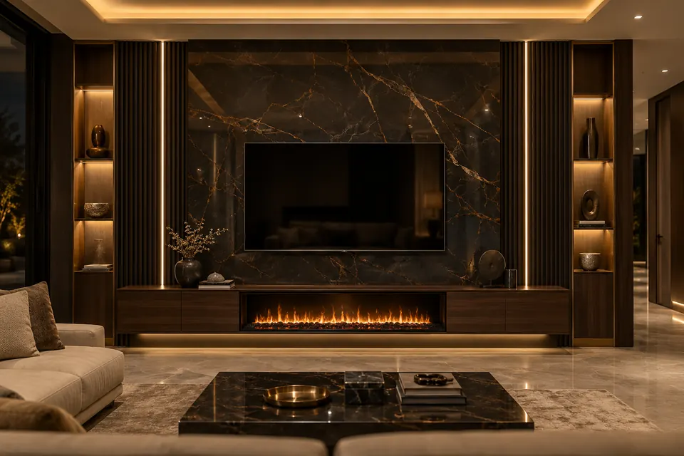 LCD and TV Media Walls by Crystal Interior