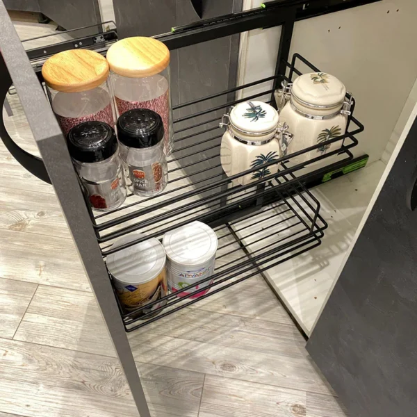 KITCHEN ACCESSORIES MULTI PURPOSE RACK SOFT CLOSE 250mm (BRR-6060)